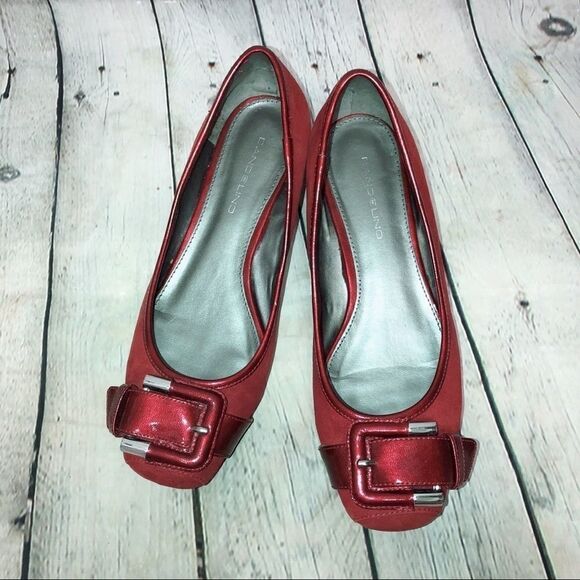 𝅺bandolino Jolly Jo Red Leather Low heel - Picture 2 of 3